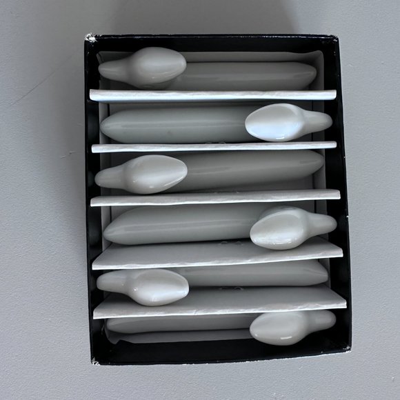 Wood Duck Ceramic Knife Rest (6). 3"x1" - White - Picture 9 of 11